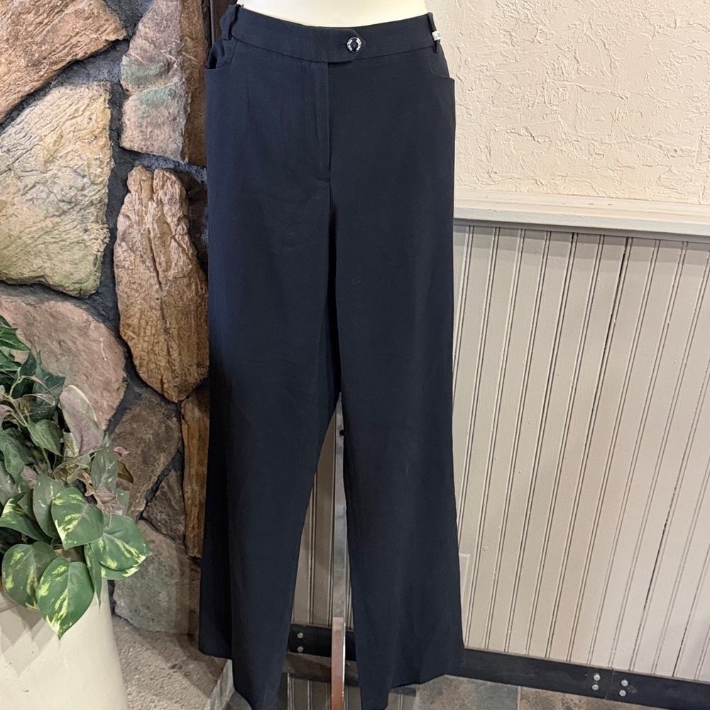 Calvin Klein Black Wide Leg Pants